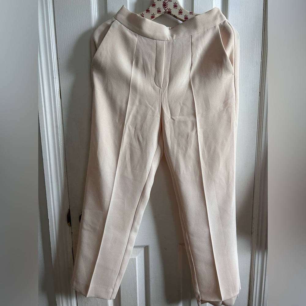 Mango Leo Cream Trousers